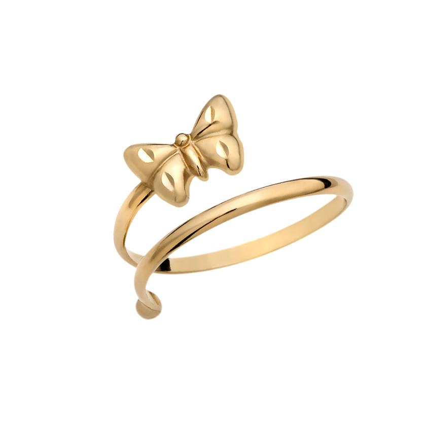 Zlatni prsten sa leptirom