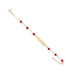 Zlatna narukvica sa koraljima