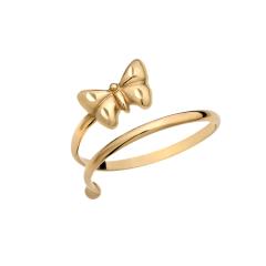 Zlatni prsten sa leptirom